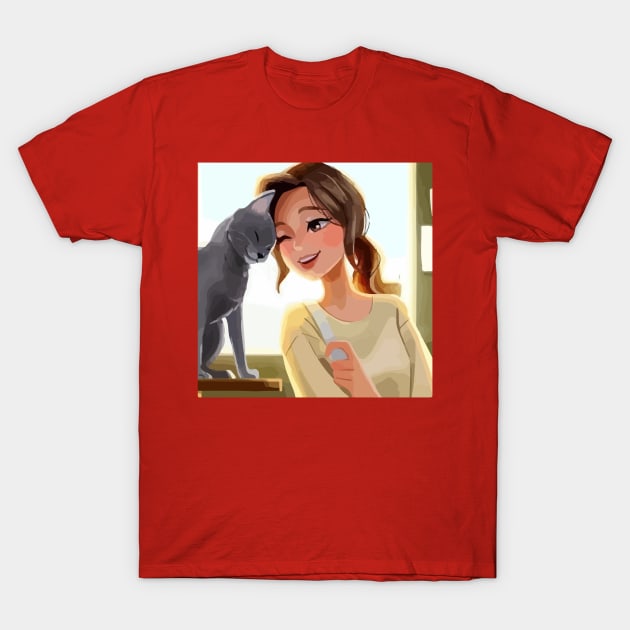 Cat Owner Desing T-Shirt by SGcreative